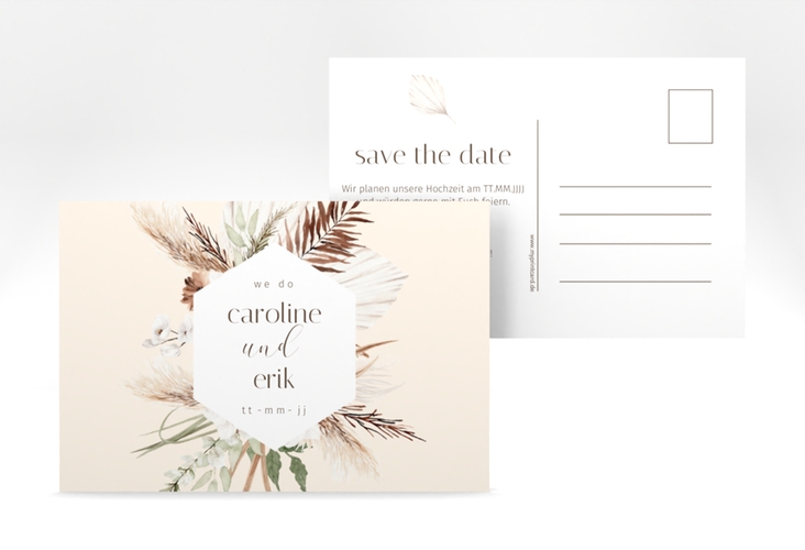 Save the Date-Postkarte Bohemian A6 Postkarte