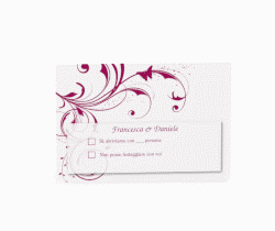 Klick: Details zu Biglietti risposta matrimonio collezione Palma anzeigen Biglietti risposta matrimonio collezione Palma A6 Postkarte marrone