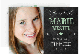 Einladung Jugendweihe "Type"