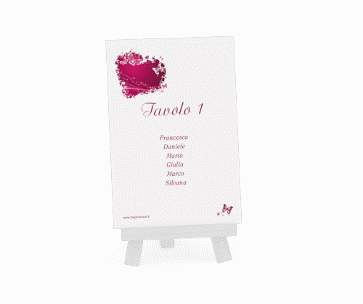 Klick: Details zu Segnaposti matrimonio collezione Milano anzeigen Segnaposti matrimonio collezione Milano Tischaufsteller fucsia