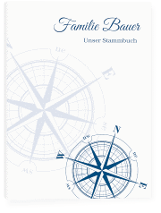 Stammbuch A5 Windrose Stammbuch A5 blau