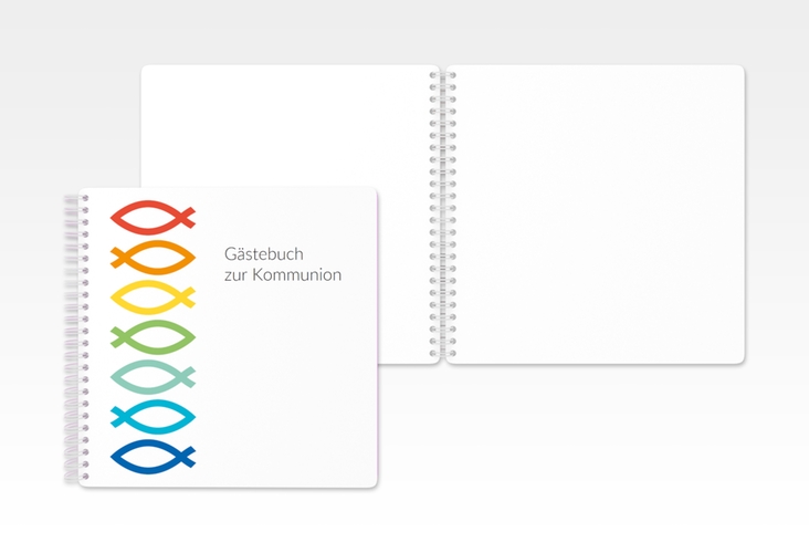 Gästebuch Kommunion Pisces Ringbindung