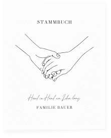 Stammbuch A4 "Hands"