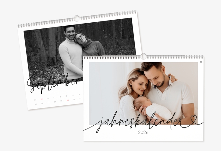 Wandkalender A3 Querformat Jahresgefühle A3 quer weiss