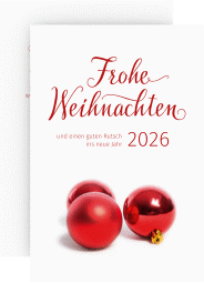 Klick: Details zu Geschäftliche Weihnachtskarte "Weihnachtswunsch" anzeigen Geschäftliche Weihnachtskarte Weihnachtswunsch A6 Karte hoch weiss