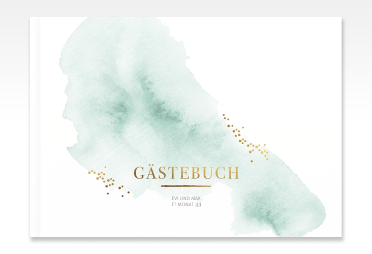 Gästebuch A4 quer Pastell A4 quer, Hardcover mint
