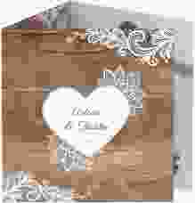 Dankeskarte Hochzeit "Spitze"
