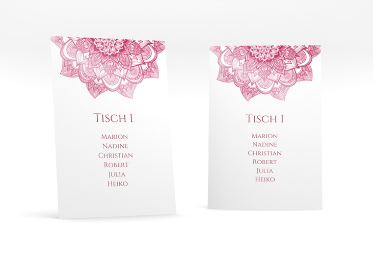 Tischaufsteller Hochzeit Delight Tischaufsteller pink