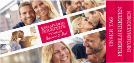 Klick: Details zu Hochzeitseinladung "Rise" anzeigen Hochzeitseinladung Rise Booklet pink