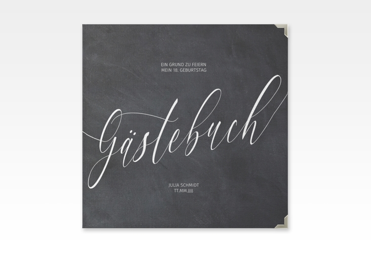 Gästebuch Selection Geburtstag Board Leinen-Hardcover schwarz