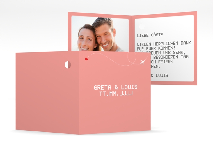Geschenkanhänger Hochzeit Weddingpass Geschenkanhänger 10er Set rosa hochglanz
