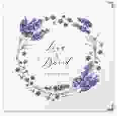 Gästebuch Selection Hochzeit Lavendel Leinen-Hardcover weiss