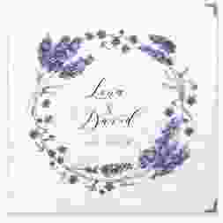 Gästebuch Selection Hochzeit "Lavendel" Leinen-Hardcover weiss