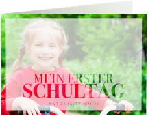 Klick: Details zu Einschulungskarte "Startklar" anzeigen Einschulungskarte Startklar A6 Klappkarte quer weiss