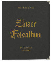 Hochzeitsalbum Wednesday 21 x 25 cm schwarz