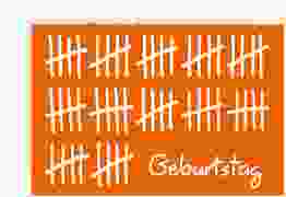 Einladung 60. Geburtstag "Strichliste"