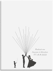 Wedding Tree Leinwand Ballons Beatrice Boy (bis 80 Gäste)