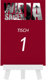 Tischnummer Hochzeit Letters Tischaufsteller rot