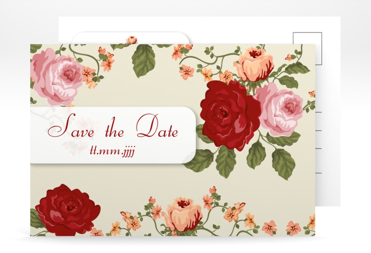 Save the Date-Postkarte Geburtstag Rosemarie A6 Postkarte