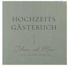 Klick: Details zu Gästebuch Selection Hochzeit "Hochzeitsfreude" anzeigen Gästebuch Selection Hochzeit Hochzeitsfreude Leinen-Hardcover gruen