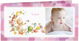 Geburtskarte Bubbles