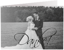 Klick: Details zu Danksagungskarte Hochzeit "Clarity" anzeigen Danksagungskarte Hochzeit Clarity A6 Klappkarte quer schwarz