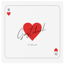 Gästebuch Creation "Kartenspiel"