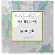 Gästebuch Selection Hochzeit Marble Leinen-Hardcover blau