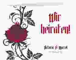 Hochzeitseinladung Red Rose