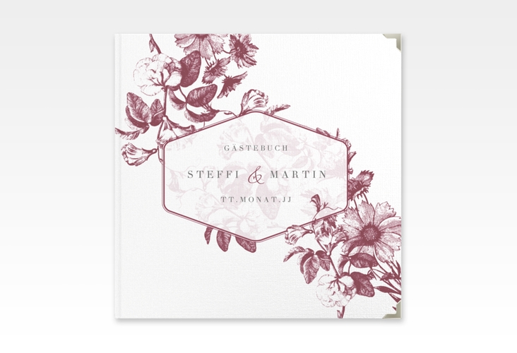 Gästebuch Selection Hochzeit Magnificent Leinen-Hardcover rot