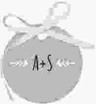 Geschenkanhänger Hochzeit Eden Geschenkanhänger, rund weiss