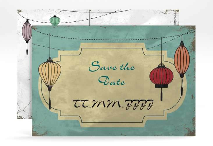 Save the Date-Karte Hochzeit "Turin" A6 quer