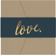 Klick: Details zu Hochzeitseinladung "Glam" anzeigen Hochzeitseinladung Glam Pocketfold blau