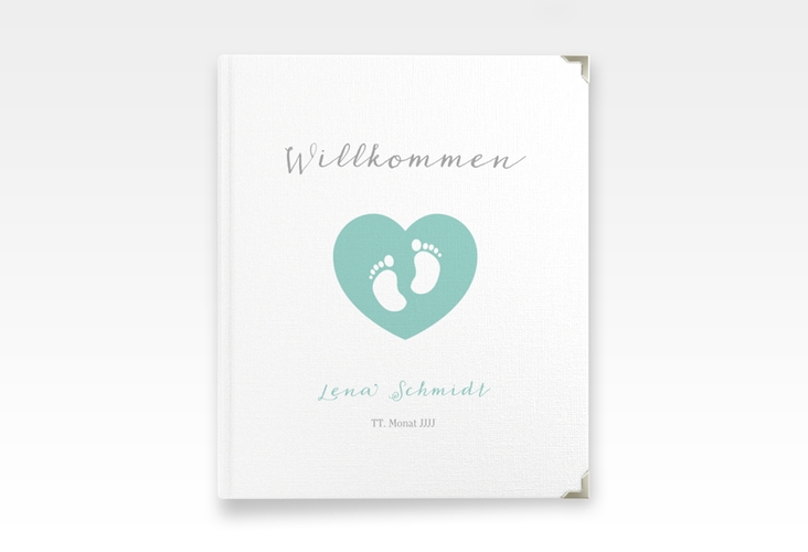 Baby Fotoalbum Littlefoot 21 x 25 cm tuerkis