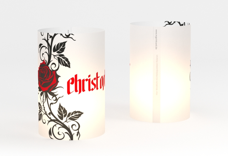 Windlicht Hochzeit Red Rose Windlicht weiss