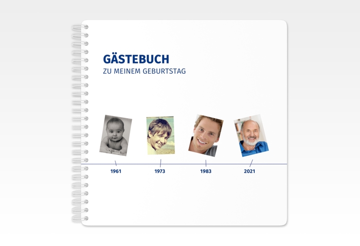 Gästebuch Geburtstag Timeline Ringbindung