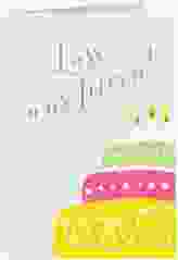 Einladung 60. Geburtstag Cake A6 Klappkarte hoch gruen