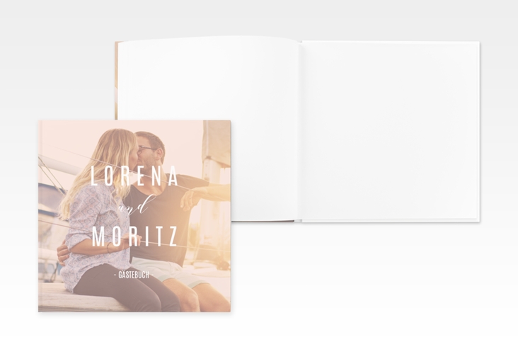 Gästebuch Creation Memory 20 x 20 cm, Hardcover rosa