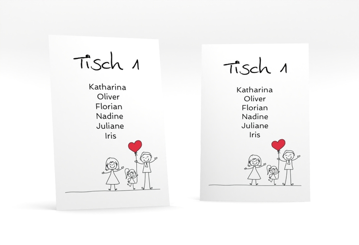 Tischaufsteller Hochzeit Familia Tischaufsteller