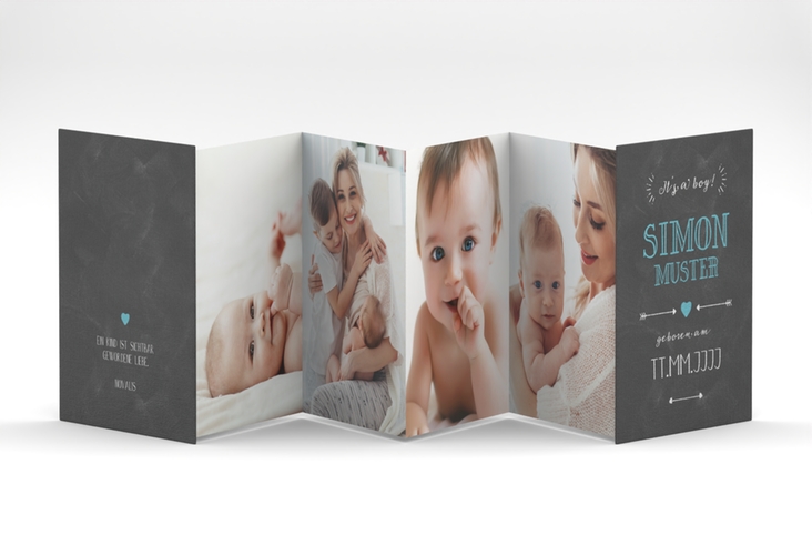Foto-Leporello Baby Tiptoe Leporello blau