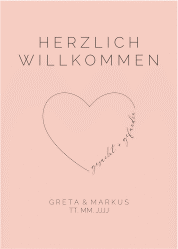 Klick: Details zu Willkommensschild Poster "Lebenstraum" anzeigen Willkommensschild Poster Lebenstraum 50 x 70 cm Poster rosa