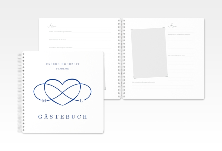 Gästebuch Hochzeit Infinity Ringbindung