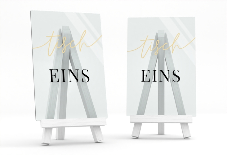 Tischnummer Acryl Hochzeit Easy Tischaufsteller Acryl gruen im modernen minimalistischen Design
