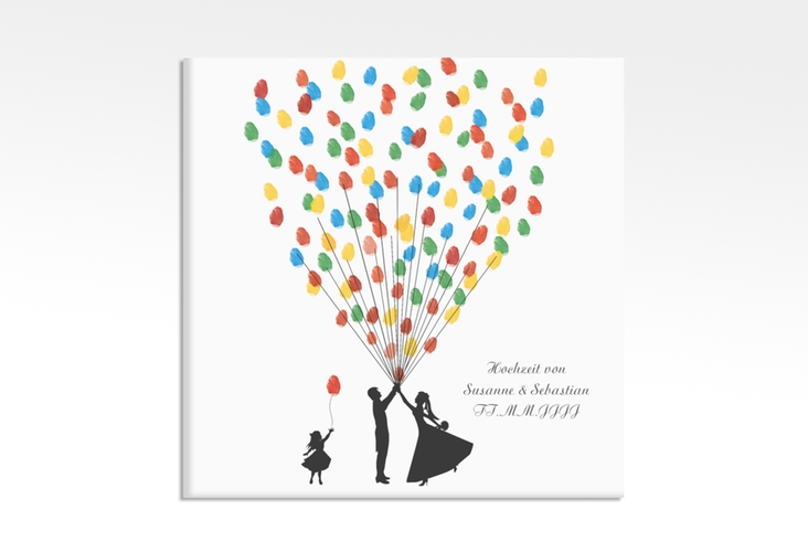 Wedding Tree Leinwand Ballons Beatrice Girl (bis 40 Gäste) 30 x 30 cm