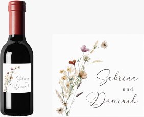 Piccoloetikett Hochzeit Sauvages