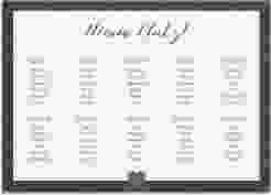 Sitzplan Leinwand Hochzeit Sparkly 70 x 50 cm Leinwand gruen