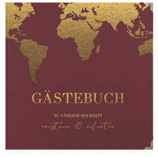 Klick: Details zu Gästebuch Selection Hochzeit "Traumziel" anzeigen Gästebuch Selection Hochzeit Traumziel Leinen-Hardcover rot im Reisepass-Design
