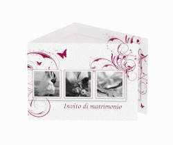Klick: Details zu Inviti matrimonio collezione Palma anzeigen Inviti matrimonio collezione Palma A6 doppelt geklappt marrone