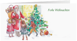 Weihnachtskarte "Bescherung"