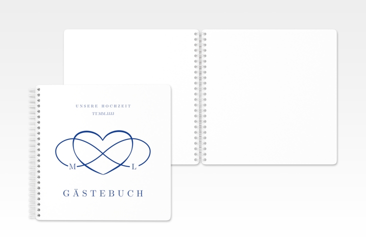 Gästebuch Hochzeit Infinity Ringbindung
